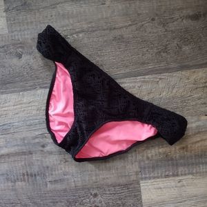 Victoria Secret Pink black bikini bottoms